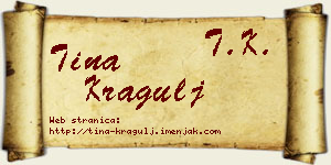 Tina Kragulj vizit kartica